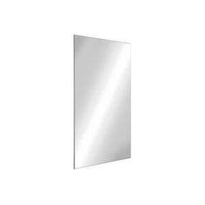 Espejo rectangular de acero inoxidable, H. 500 mm