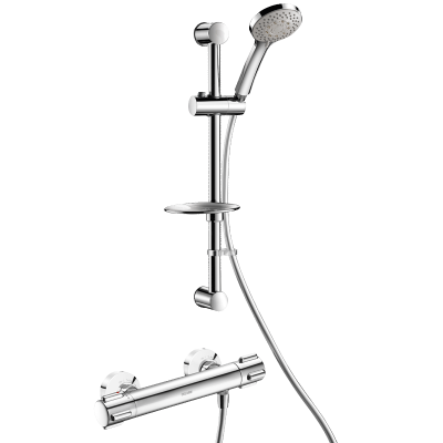 Columna de ducha con grifo mezclador term. SECURITHERM