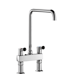 Grifo mezclador 2 orificios de repisa - 100 l/min