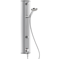 H9636-Columna de ducha aluminio con grifo mezclador secuencial SECURITHERM