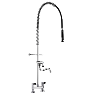 Conjunto de prelavado con grifo mezclador