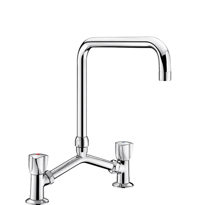 Grifo mezclador 2 orificios de repisa - 45 l/min
