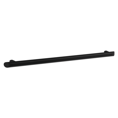 Barra de apoyo recta Be-Line® negra mate, 900 mm Ø 35