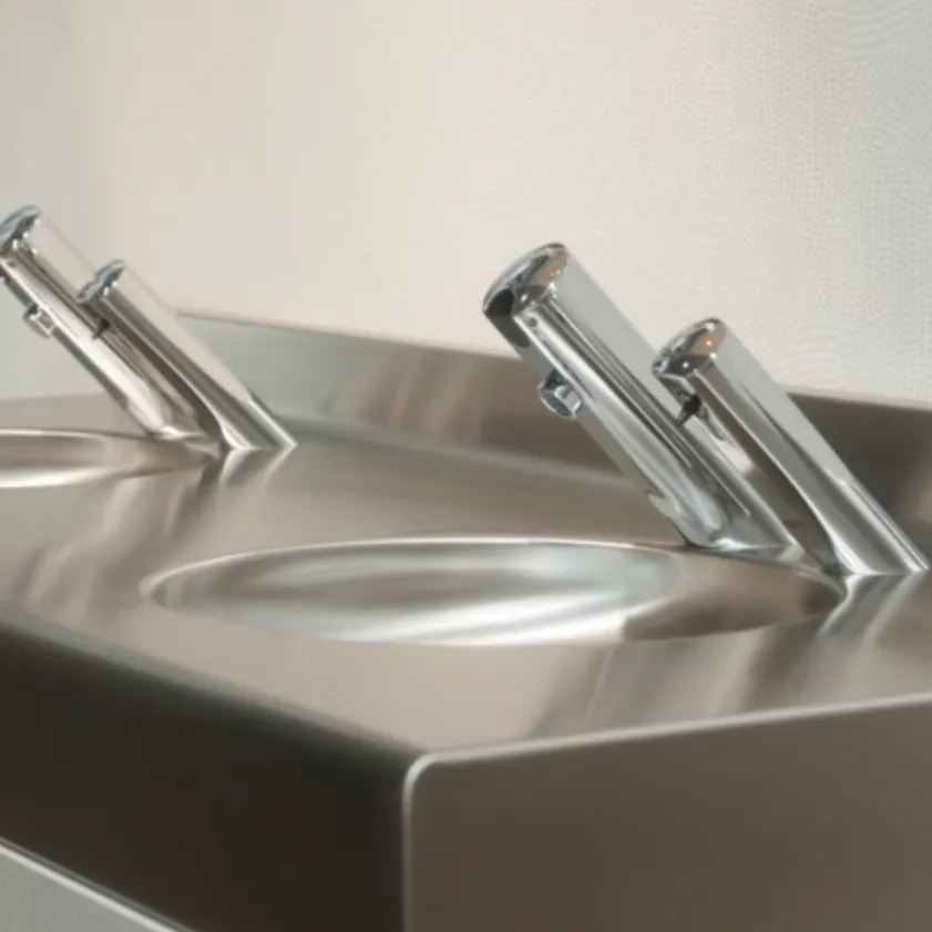 Lavabo colectivo de acero inoxidable DUPLO
