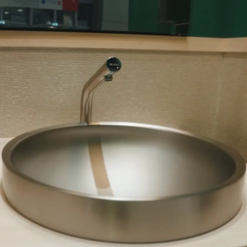 Lavabo sobre encimera de acero inoxidable RAVA