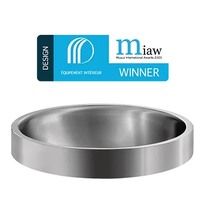 Muuuz International Awards 2025: el lavabo sobre encimera RAVA de acero inoxidable premiado