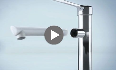 Control de la proliferación bacteriana: grifo mezclador con caño desmontable y cuerpo con interior liso