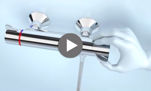 Ergonomía: grifo mezclador de ducha con manetas ergonómicas para un mejor agarre