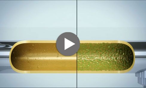 Control de la proliferación bacteriana: grifo mezclador con cuerpo con interior liso, sin caño